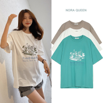 Pregnant women cotton T-shirt 2021 new short sleeve ins tide Net red short coat base shirt spring and summer loose White