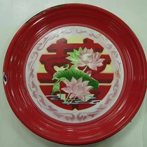 35cm Double Happiness Yuanyang enamel tray 8 items
