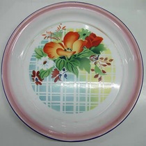 32cm flower enamel plate 9 pieces