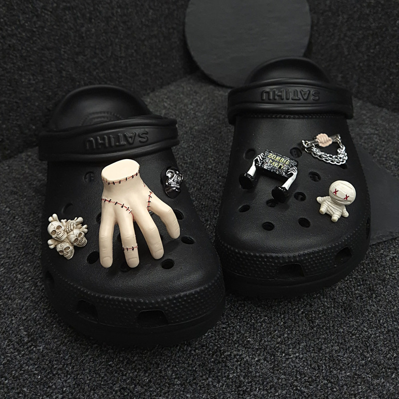 Original Crocs Clogs Accessories for Men, Quirky Decorative Accessories, Wednesday Weirdo Collaboration Shoe Charms