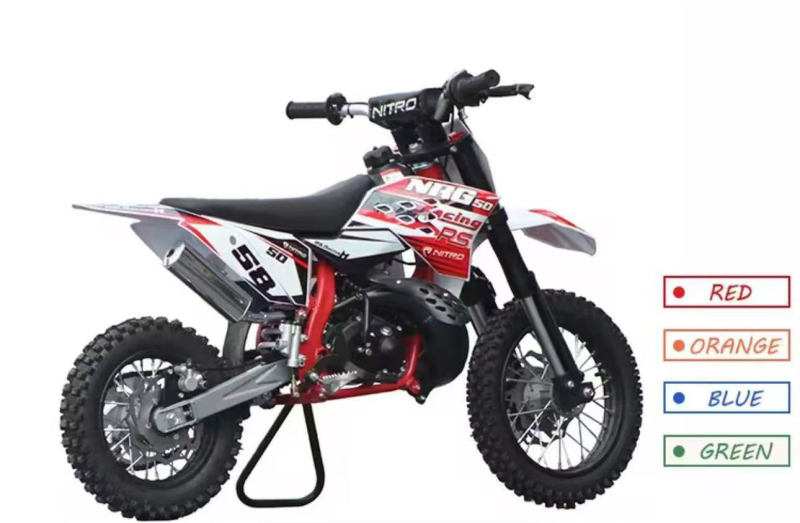 49Cc Air-Cooled Off-Road Motorcycle, Mini Off-Road Motorcycle, Track Racing Motorcycle, Kick Start