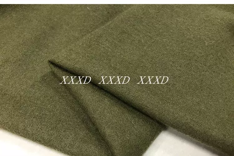 Mới nhập khẩu cao cấp worsted đan quân đội cashmere vải len màu xanh vải thời trang quần áo thủ công vải tự làm