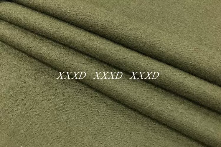 Mới nhập khẩu cao cấp worsted đan quân đội cashmere vải len màu xanh vải thời trang quần áo thủ công vải tự làm