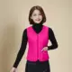 Mùa thu và mùa đông cotton vest nữ ngắn đoạn gần để giữ ấm kích thước lớn giữa và tuổi già xuống áo vest cotton mẹ tải bông lót áo công sở nữ