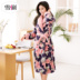 Tuyết bộ đồ ngủ mới bằng lông cừu san hô cho nữ mùa thu dài tay dịch vụ nhà flannel áo choàng tắm cho nữ mùa đông dài đồ ngủ hình thú Night Robe