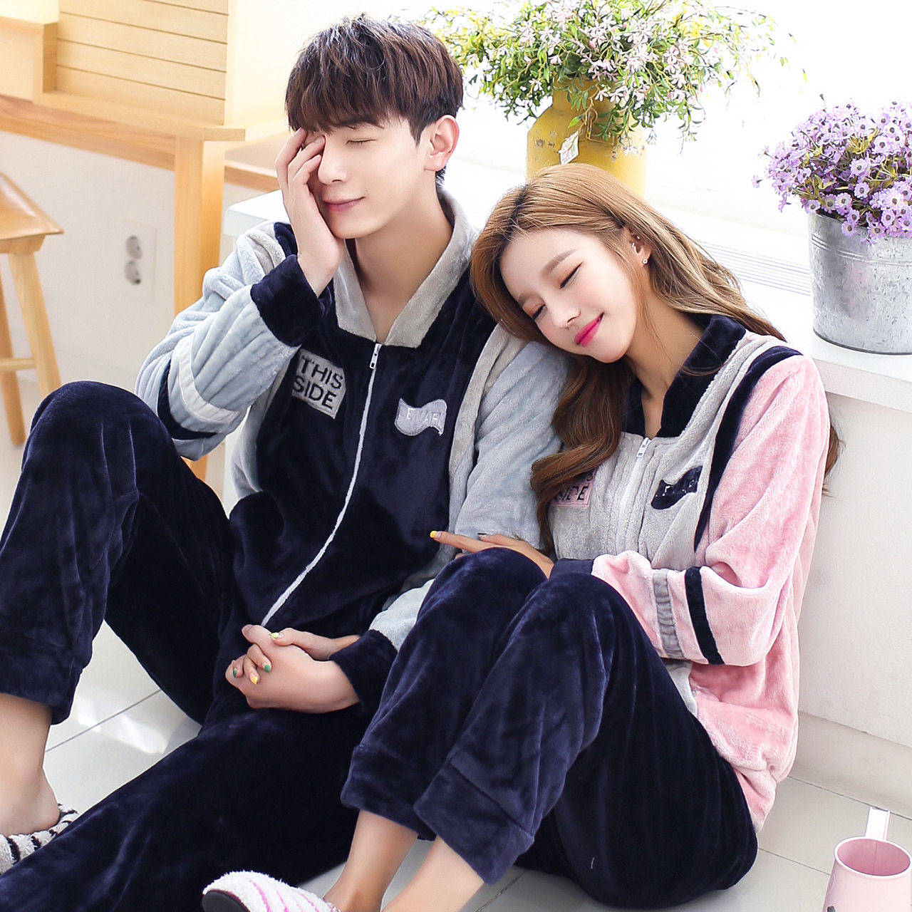 Pyjama mixte en Polyester Polyester  à manches longues - Ref 3004595 Image 1