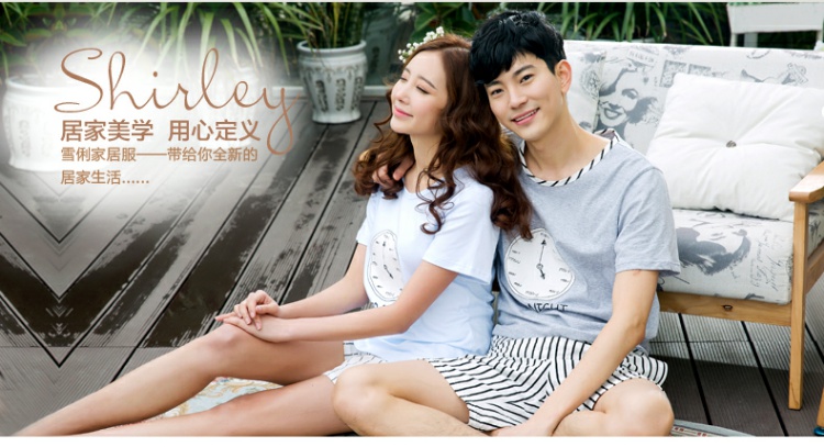 Pyjama mixte en Coton à manche courte - Ref 3004641 Image 6