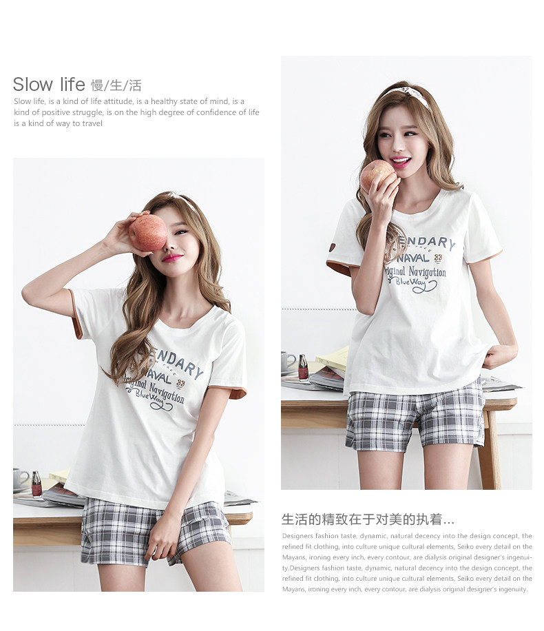 Pyjama mixte en Coton à manche courte - Ref 3004634 Image 13