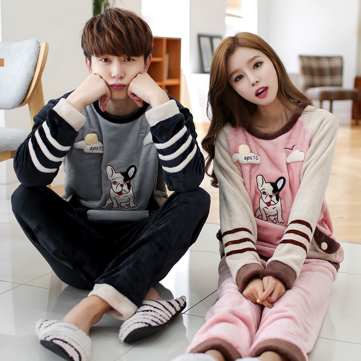 Pyjama mixte en Polyester Polyester  à manches longues - Ref 3004596 Image 3