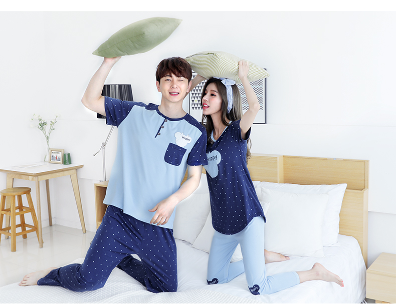 Pyjama mixte en Coton à manche courte - Ref 3004537 Image 9