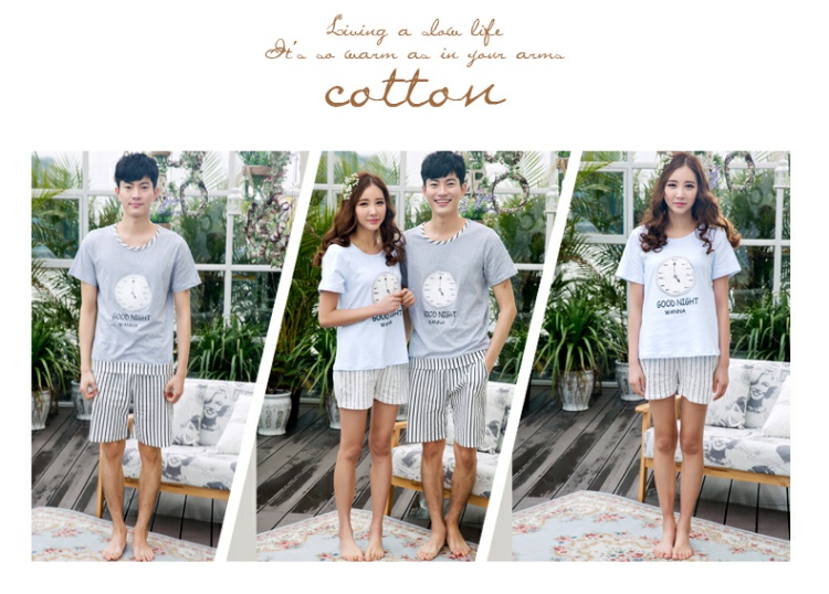 Pyjama mixte en Coton à manche courte - Ref 3004641 Image 9