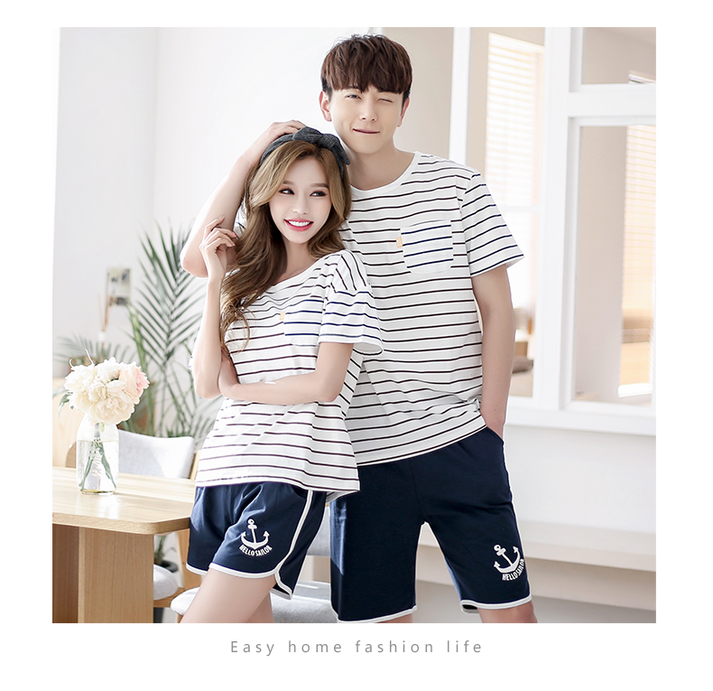 Pyjama mixte en Coton à manche courte - Ref 3004551 Image 12