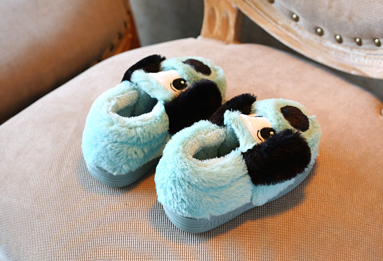 Pantoufles enfants en suède pour hiver - semelle caoutchouc - Ref 1036186 Image 14