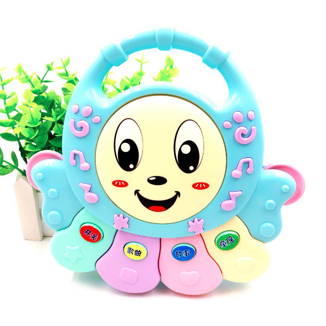 Máy nghe nhạc trống điện tử piano cho bé gái học máy câu đố giác ngộ 0-6-12 tháng đồ chơi trẻ em - Đồ chơi âm nhạc / nhạc cụ Chirldren do choi