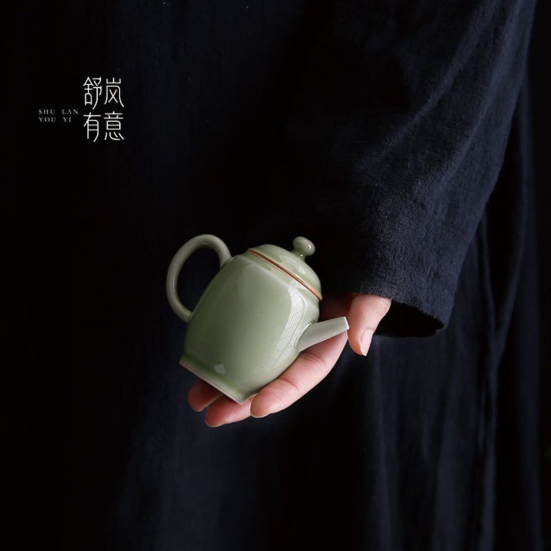 Shulan Intentionally Crafted Secret Glaze Ceramic Teapot for Brewing Tea, Single Pot in Various Sizes, Kung Fu Tea Set, Vintage High-End