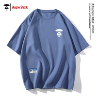 Синий с коротким рукавом 3533