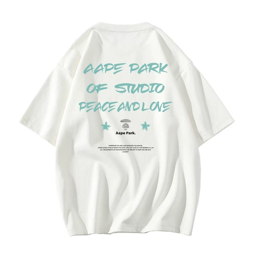 Футболка с коротким рукавом для влюбленных, в американском стиле