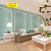 South Korea wallpaper LG imported large roll photocatalyst solid color blue green mint green matte cement latex paint spot