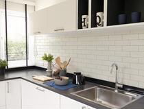Korean wallpaper simulation tile bathroom kitchen special wallpaper tile wallpaper can scrub wallpaper