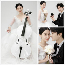 Travel photography Korean style creative interior shooting Korean white cello props new wedding photography props