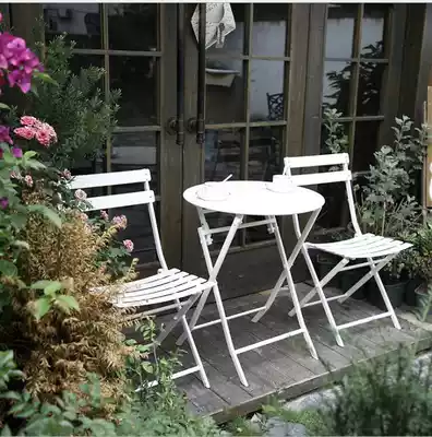 Couple location shooting props Photo studio travel sea view chair New photography props folding chair high-legged wrought iron