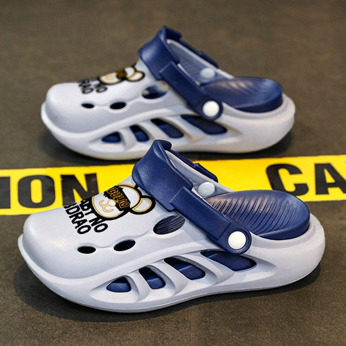 Летние детские тапочки для мальчиков, мультяшные пляжные слайдеры, подходит для подростков