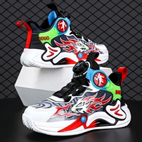 Черная и красная одиночная обувь [сеть]