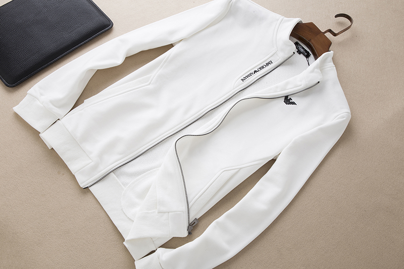 Châu Âu trạm mùa thu và mùa đông đơn giản cổ áo cổ áo thể thao nam cotton mỏng áo khoác thêu quần thể thao đồ bộ nam trung niên