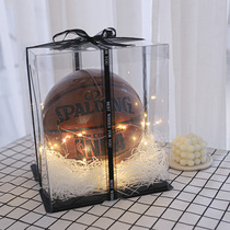 Birthday surprise box net red envelope packing ins wind loaded basketball gift box Transparent creative boys style Rafi grass