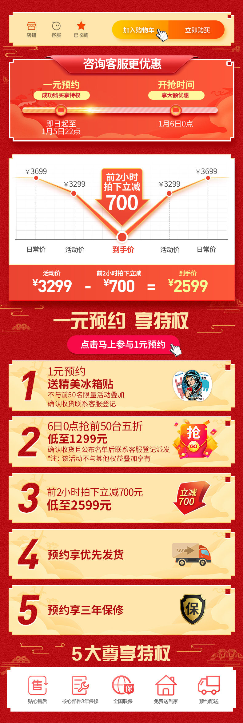 美菱 风冷 一级能效 法式开多门冰箱 360L 图1