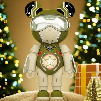 Space bear transformation robot children's toys trendy ornaments ornaments doll toys dolls boys girls gifts