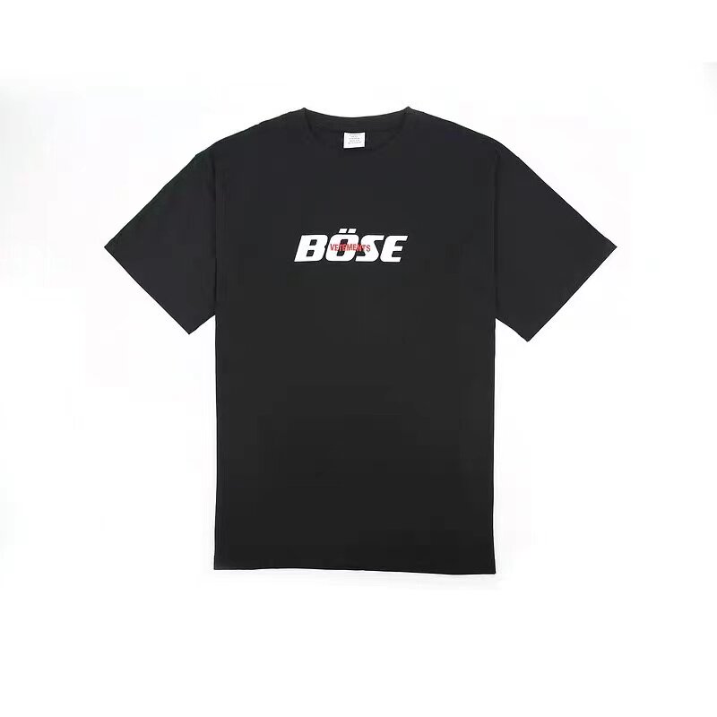 VETEMENTS 21SS BOSE logo LOGO letter summer short-sleeved men's and women's same T-shirt
