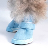 Обувь для собак, всесезонная обувь, плюшевый питомец Бишон, чехлы для маленьких собак, летние парусиновые туфли, набор из 4 штук 001