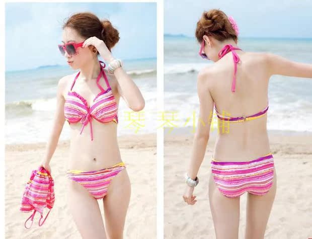 Bộ bikini mới cộng với váy một mảnh 2 thép hỗ trợ ngực nhỏ Tập hợp thời trang Spa nữ đồ bơi kỳ nghỉ áo tắm cho người béo