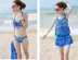 Bộ bikini mới cộng với váy một mảnh 2 thép hỗ trợ ngực nhỏ Tập hợp thời trang Spa nữ đồ bơi kỳ nghỉ Bikinis