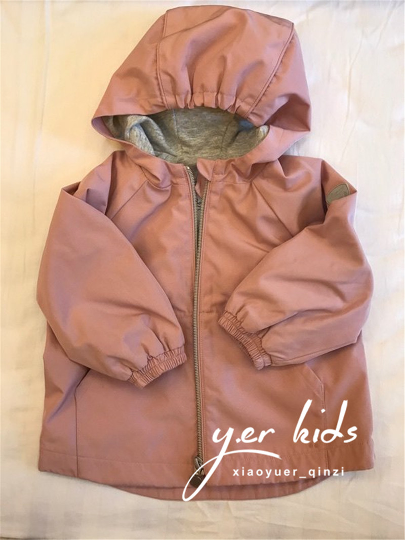 BP all-in-one pink coat girls hooded double-layer windbreaker zipper jacket children's coat fall/winter 2021