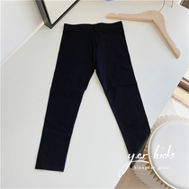Classic Spring and Summer ankle-length pants Children Black Modal Cotton Leggings Girls Thin Soft Elastic Tight Pants