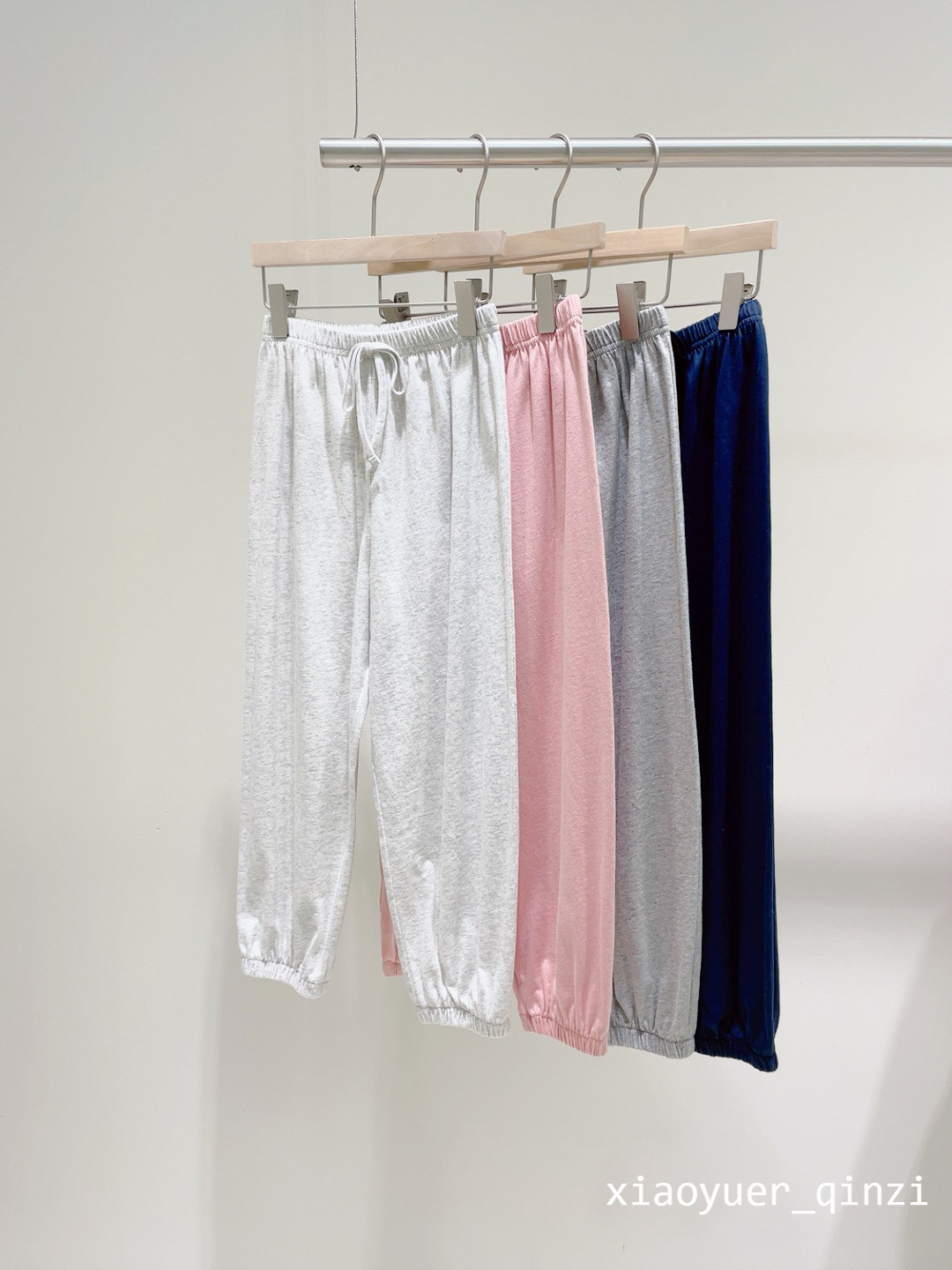 Four-color anti-mosquito pants for boys and girls Children's pure cotton casual pants Light and soft summer thin pants