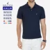 NAUTICA Thanh niên cotton Bắc Âu giản dị nam ngắn tay ve áo trung niên kinh doanh áo polo màu rắn Paul áo phông polo Polo