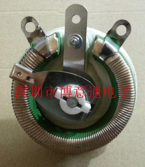 High Power Adjustable Resistance Round Ceramic Adjustable Resistance Disk Rheostat Slip Wire Rheostat 100W10R Euro