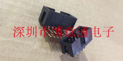 IDC slot 10PIN 2X5 Core IDC Mother needle distance 2 0MM 90-degree bent needle IDC flat wire socket