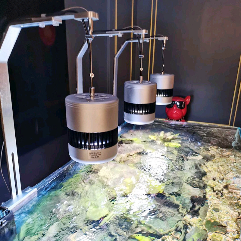 Wilcon aquatic grass light fish tank light led full spectrum downlight chandelier rgb bracket light aquarium light professional algae explosion light