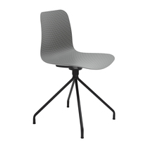Nordic simple dining chair Small apartment computer chair Study chair Color plastic chair Iron foot backrest chair Personality office chair