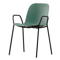 Nordic hollow wrought iron chair modern simple outdoor backrest leisure chair Net red ins cafe restaurant dining chair