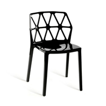Nordic simple hollow transparent chair Fashion leisure chair Chain coffee restaurant chair Negotiation chair Guest chair