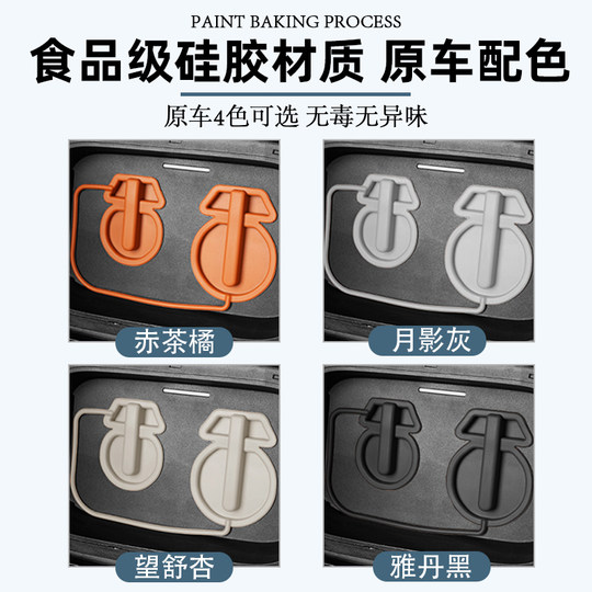 Adecuado para Wenjie M9M8 cubierta de puerto de carga magnética cubierta impermeable a prueba de lluvia cubierta protectora a prueba de polvo accesorios de modificación tecnología negra