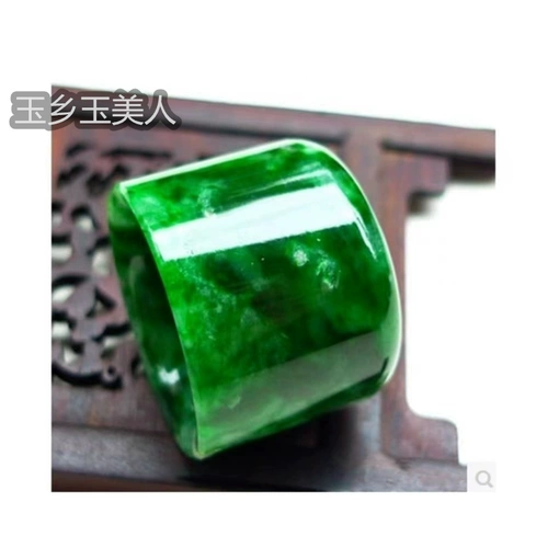 Изумруд сухой зеленые пальцы Пальца Железное Дракон Изумруд полноценный мужской и женский нефрит, нефрит, кольцо пальца, кольцо нефрита кольца