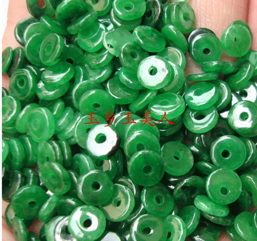 Изумрудные бусины из Мьянмы, прокладка, защитный амулет, пряжка с аксессуарами, DIY