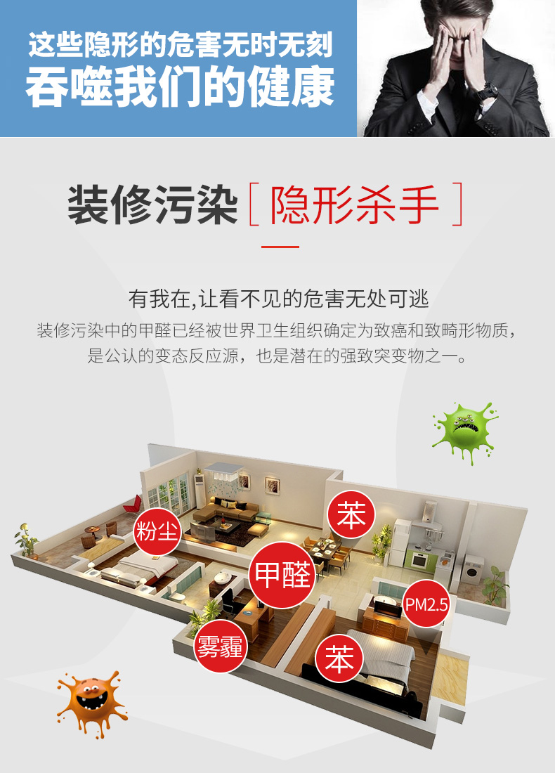 Máy lọc không khí ion âm Easyston trong phòng ngủ gia đình ngoài formaldehyd ngoài khói oxy và khói oxy PM2.5 máy lọc không khí xiaomi 2h