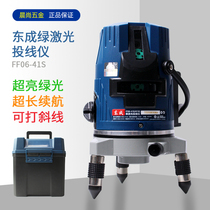 Dongcheng Lithium Electric Green Light Level Meter FF06-11S 21S 41S 5 Line Laser Projector High Precision Digital Display Ruler